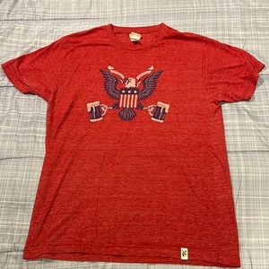 Rural Cloth Eagle and beer t shirt